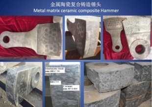 MMC Hammer - High Mn Steel ceramic composite hammer