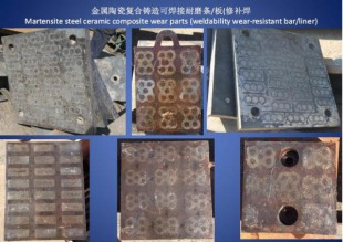 MMC liner - Martensite steel matrix ceramic composite liner