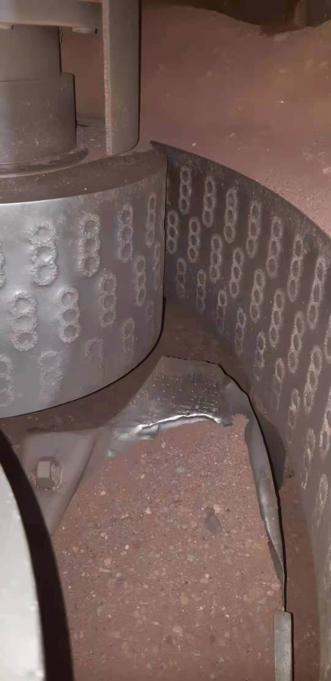 High manganese steel ceramic insert composite casting Raymond mill roller / ring