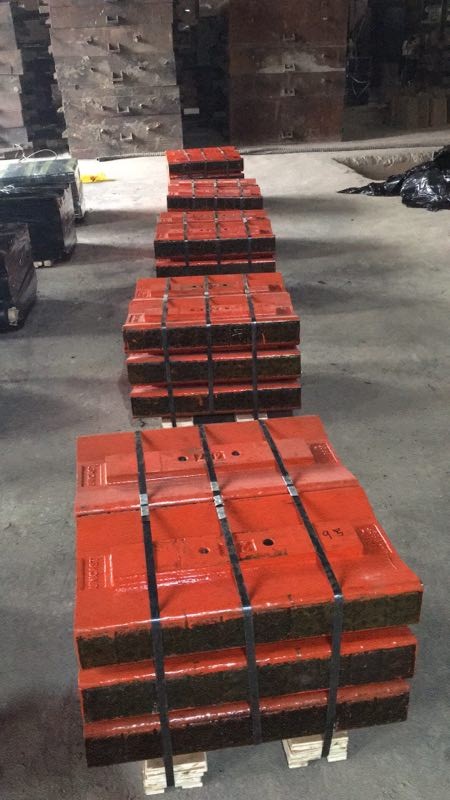 High Manganese Steel matrix ceramic insert blow bar