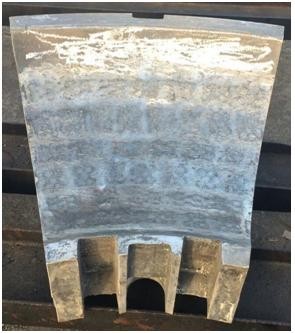 Metal ceramic composite vertical mill pan (liner)