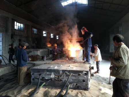 Vacuum casting for jaw plate